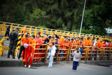 En el Puente Internacional de Rumichaca