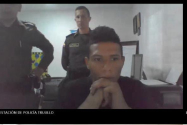 Foto| LA PATRIA  Jhon Fredy Valencia Osorio, detenido en Trujillo (Valle).