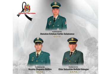  Jhonatan Cortés Salamanca, Nicolás Chaparro Guillén y Elián Sebastián Beltrán Vanegas