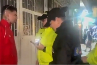 El momento de la captura de alias Harol. 