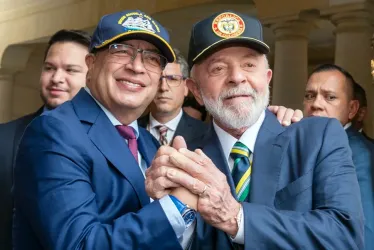 Los presidentes Gustavo Petro y Luiz Inácio Lula da Silva.