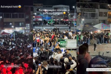 Imágenes de lo sucedido que compartió el artista en sus redes sociales. 