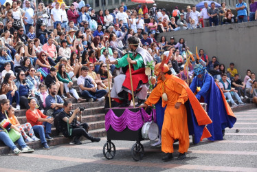 Foto l Archivo l LA PATRIA  Obra Dionisio el diablo, que fue presentada en la Plaza Bolívar el año pasado. 