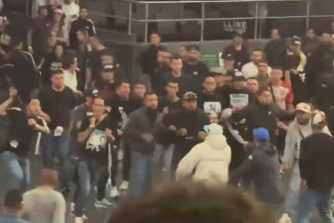 Los disturbios de la noche del miércoles (6 de agosto) en el Movistar Arena. 