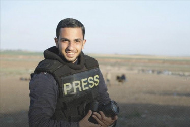 El periodista palestino Anas al Sharif, quien fue asesinado. 