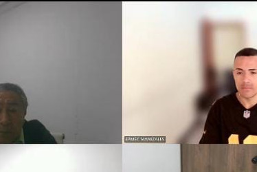 Foto| LA PATRIA Vicente Emilio Alzate Morales, de 73 años, y Carlos Daniel Morales Marriaga, de 26.