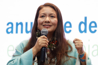 Lena Estrada, ministra saliente de Medio Ambiente y Desarrollo Sostenible.