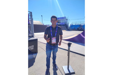 Mauricio Trujillo en los Juegos Panamericanos Juveniles de Paraguay. 