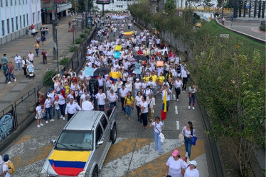 La avenida Santander será el corredor de la Gran Marcha por la Familia este domingo en Manizales.