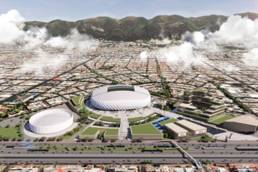 El render de lo que será el nuevo estadio El Campín de Bogotá. 
