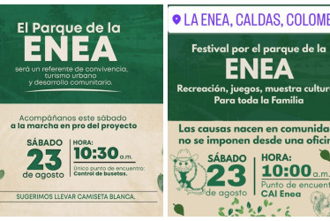 Parque del barrio La Enea en Manizales