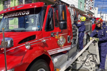 Bomberos Manizales va al sitio.