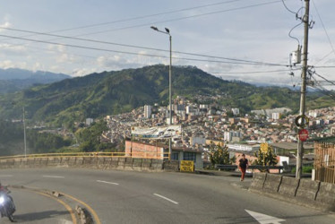 En esta zona ocurrió el accidente 