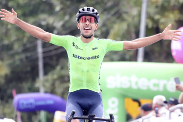 El ciclista antioqueño Sebastián Castaño (Team Sistecrédito). 