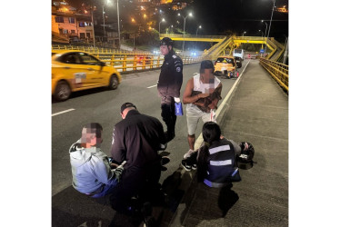 Accidente en Los Cámbulos en la noche de este lunes (18 de agosto).