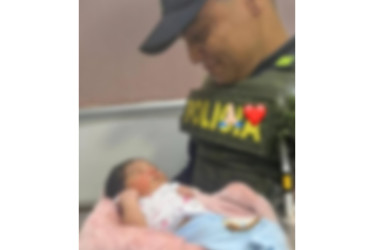 Bebé de apenas 48 horas de nacida,