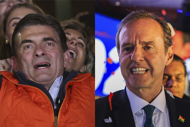 Rodrigo Paz Pereira y Jorge Quiroga.