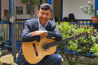 Lindon Alberto Chavarriaga, director artístico del Festival Nacional del Pasillo Colombiano en Aguadas.