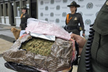 En el furgón llevaban marihuana.