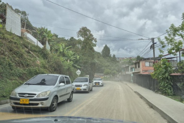  Obras en la vía Manizales - Neira, en el tramo entre Los Cedros y Villa Julia.