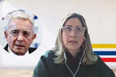 Sandra Heredia y Álvaro Uribe.