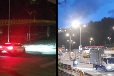 En el intercambiador vial de Los Cedros, en Manizales, se volvió a encender el alumbrado público luego de tres días. ¿Qué medidas tomó la Alcaldía contra el vandalismo?