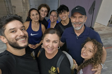 Wilderman junto a su grupo