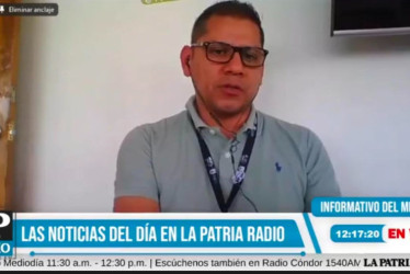 Yeison Atehortúa, funcionario de la Secretaría de Medio Ambiente de Manizales. 