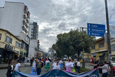 El desfile partió de la clínica de La Presentación hacia la Plaza de Bolívar de Manizales, por la avenida Santander.