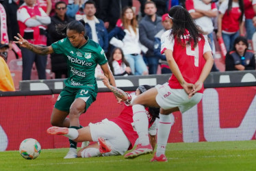 Santa Fe se adelantó en la serie con un gol de Katherine Valbuena. En la vuelta de la final de la Liga Femenina visitarán al Deportivo Cali en el estadio Palmaseca.