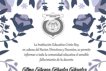 Foto I Tomada de la web del Sedcaldas I LA PATRIA  La profesora Gilma Eugenia Grajales murió en un accidente de tránsito en el Occidente Próspero de Caldas.