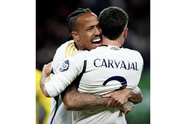 Eder Militao y Dani Carvajal, bajas para el partido de Champions del Real Madrid. 