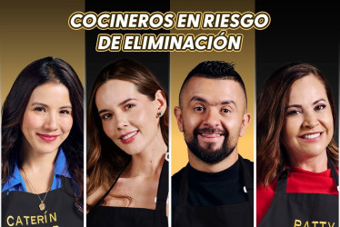Las 4 celebridades que participaron en el reto de eliminación MasterChef Celebrity 2025 este jueves (4 de septiembre).