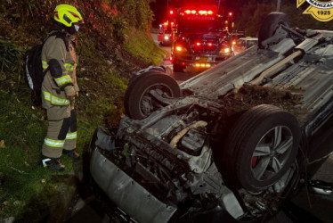 El vehículo accidentado.