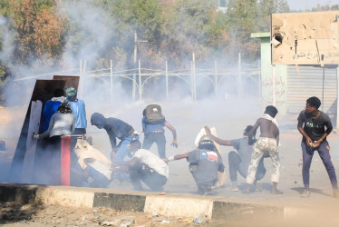 Así se ven los enfrentamientos entre tropas del Gobierno y la oposición en Sudán del Sur.