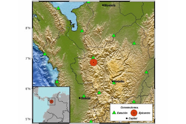 El epicentro del sismo fue Uramita (Antioquia). Ocurrió a las 2:12 a. m. y tuvo una magnitud de 5.1.