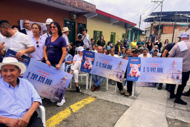Se entregaron cerca de $23 millones para apoyar proyectos productivos de cerdos, de las Juntas de Acción Comunal (JAC).