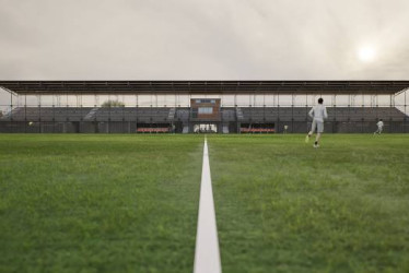  Imágenes I Tomadas del Facebook de la Alcaldía I LA PATRIA  La Alcaldía presentó los renders de cómo quedará el escenario, que al final podrá albergar torneos nacionales de fútbol, por ejemplo de la categoría primera C.