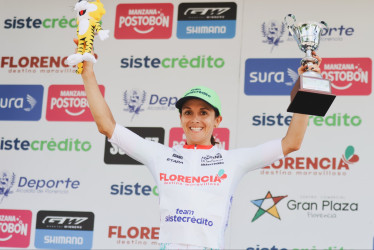 Diana Peñuela ganó la primera etapa del Tour Femenino y es la primera líder de la carrera que se desarrolla en Florencia (Caquetá).