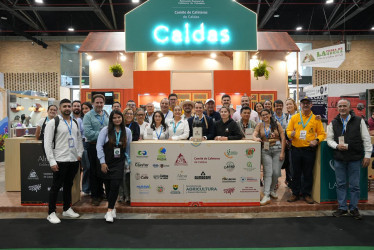 Con el número 1012 se presentó el stand Cafés de Caldas.