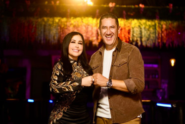 Arelys Henao y el 'Heredero'. 