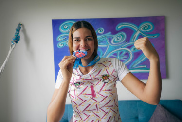 Julieth Arboleda, profesora y atleta tolimense. 