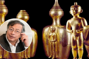 "Esto debería pasar al Banco de la República, pero queremos que se haga la réplica del tesoro Quimbaya", dijo el presidente Petro.