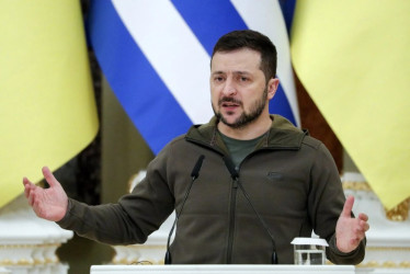 El presidente de Ucrania, Volodimir Zelenski. 