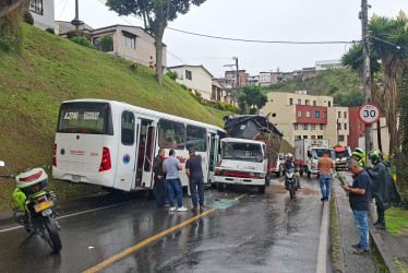 El accidente, cerca de Los Álamos.