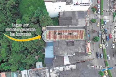 El robo a Bancolombia de la avenida Santander.