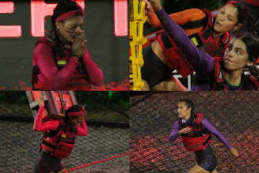 Las cinco mujeres durante el Desafío a Muerte. Una quedó eliminada.