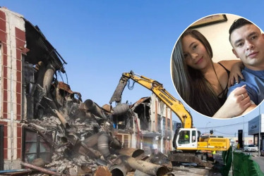 Kevin Alejandro Gómez Acosta y su pareja, Leidy Paola Correa Hincapié, del barrio San José,