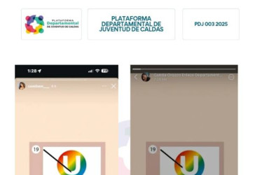 Imagen I tomada de la queja de la Plataforma Juvenil I LA PATRIA  La Plataforma Departamental de Juventud de Caldas basa su queja contra Camila Orozco, actual enlace Departamental de Juventud, en estos mensajes del whatsapp de ella.