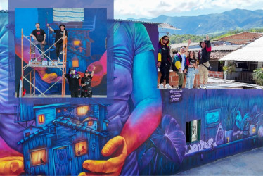 Sepc y Revolucionarte estuvieron presentes en el 5º Festival de Muralismo por la Paz “Memoria a todo color”, que se llevó a cabo en San Carlos (Antioquia). 